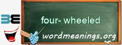 WordMeaning blackboard for four-wheeled